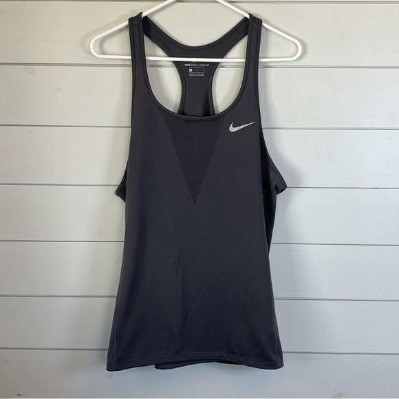 Nike Tops - Nike Zonal Cooling tank‎ top dark gray women’s size large